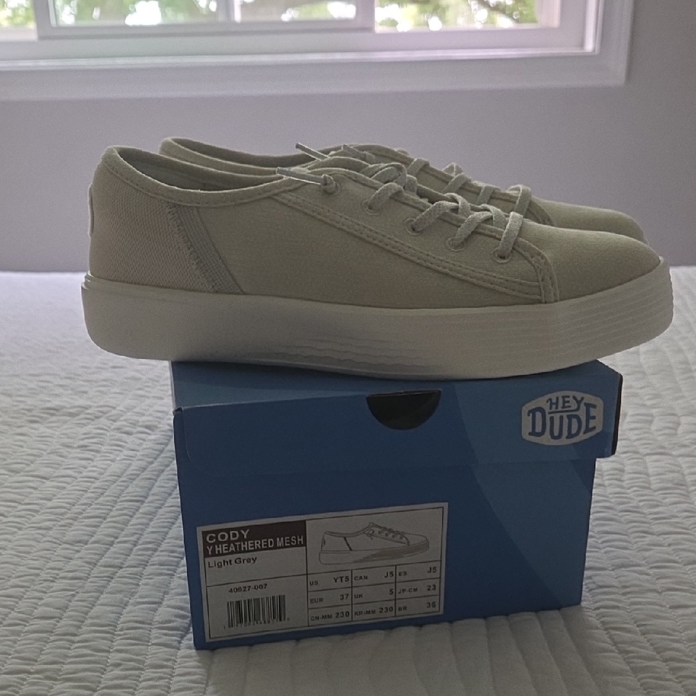 Hey Dude Cody Heathered Mesh Sneakers in Light Gray